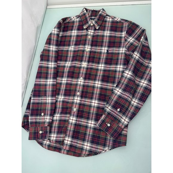 Polo Ralph Lauren Men Shirt Tartan Plaid Button Up Pocket Classic Fit Small S - Picture 2 of 4